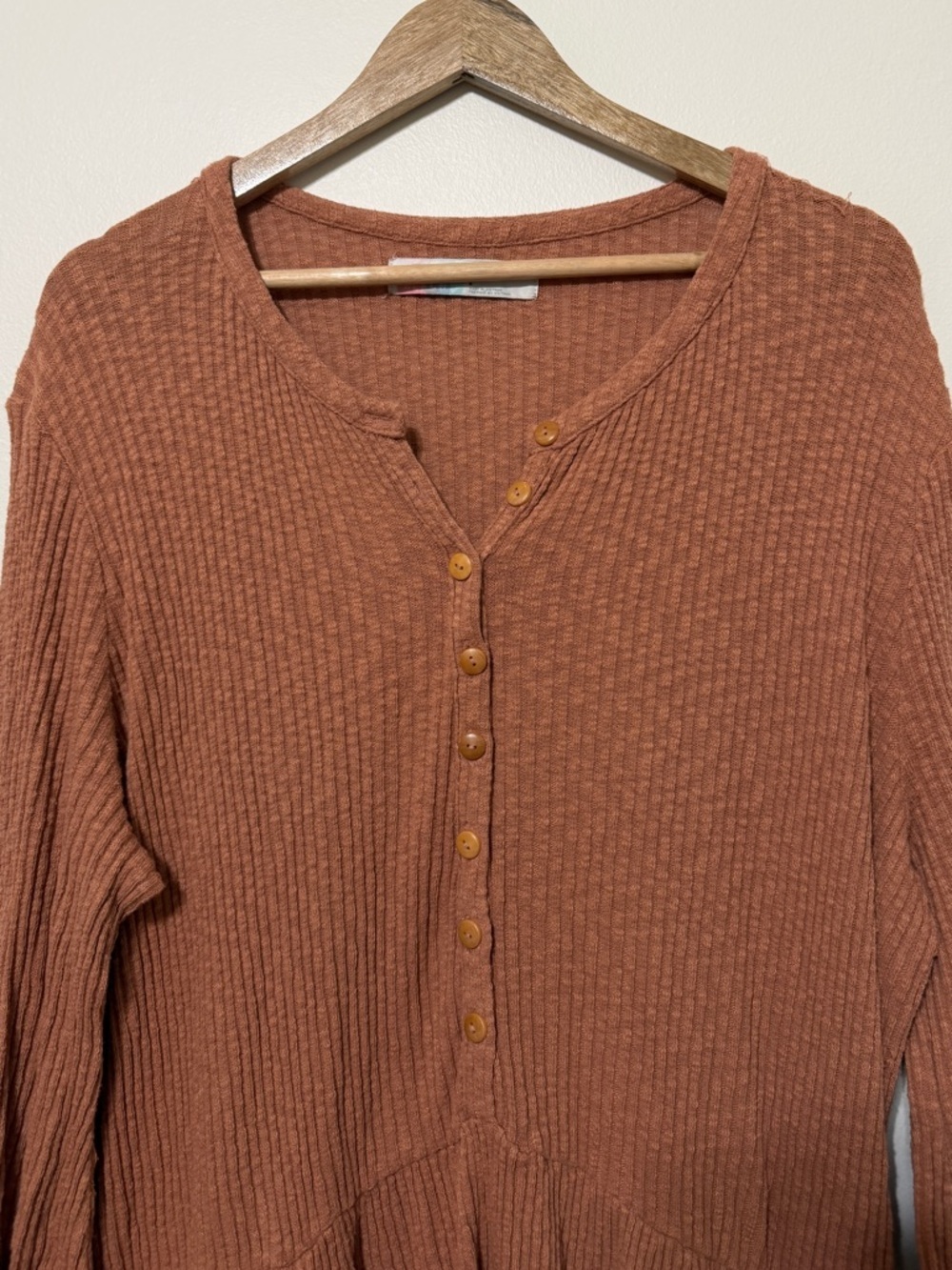 Free People Beach Dress Size Large Button Up Blossom - Picture 4 of 10